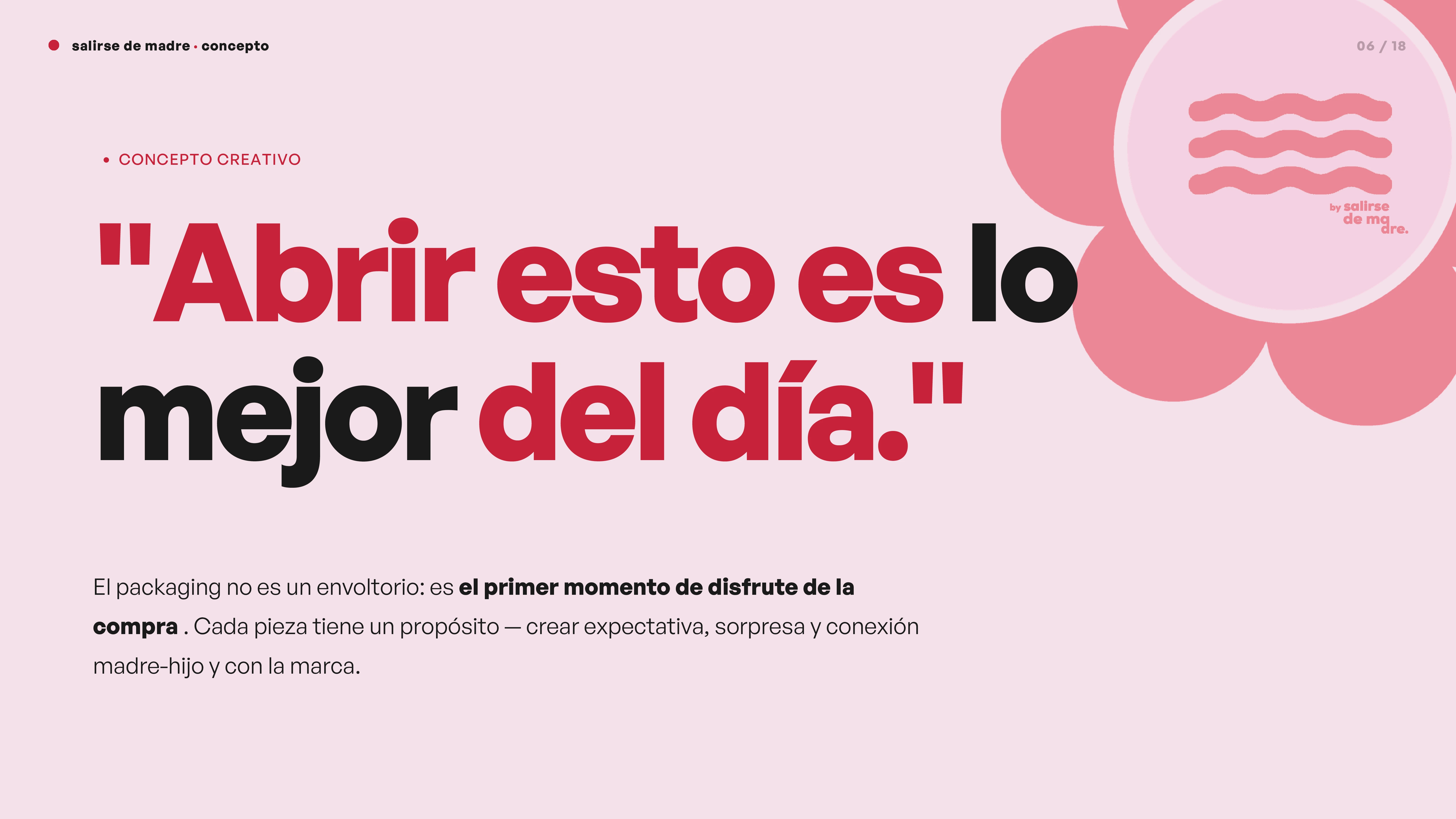 Concepto: Abrir esto es lo mejor del día